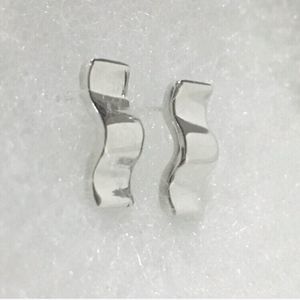 VINTAGE 925 Sterling Silver Modern Earrings
